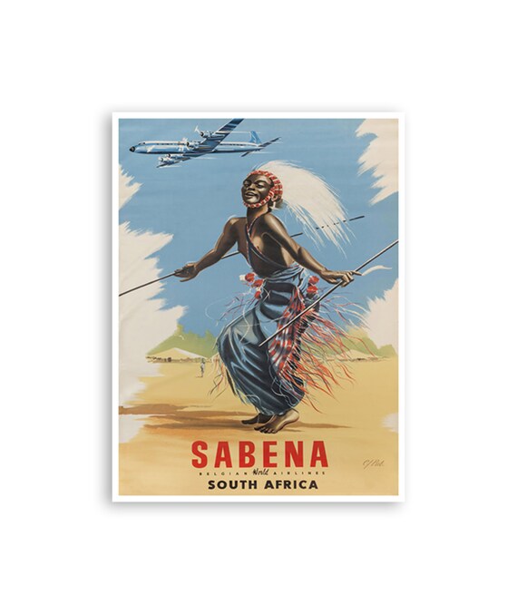 South Africa Poster Print Vintage African Art Home Decor Xr4322