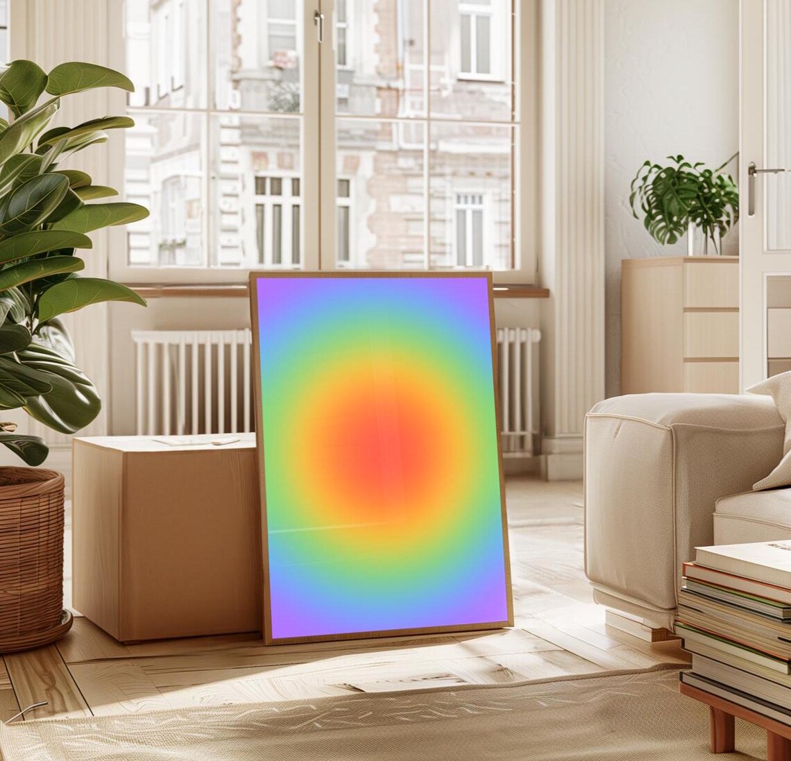 Rainbow Aura Trendy Wall Art, Spiritual Poster - Image 3