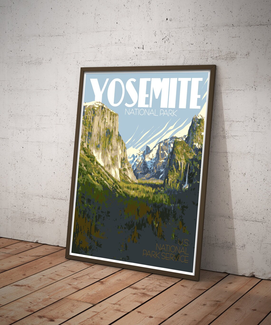 Yosemite National Park Travel Poster Print