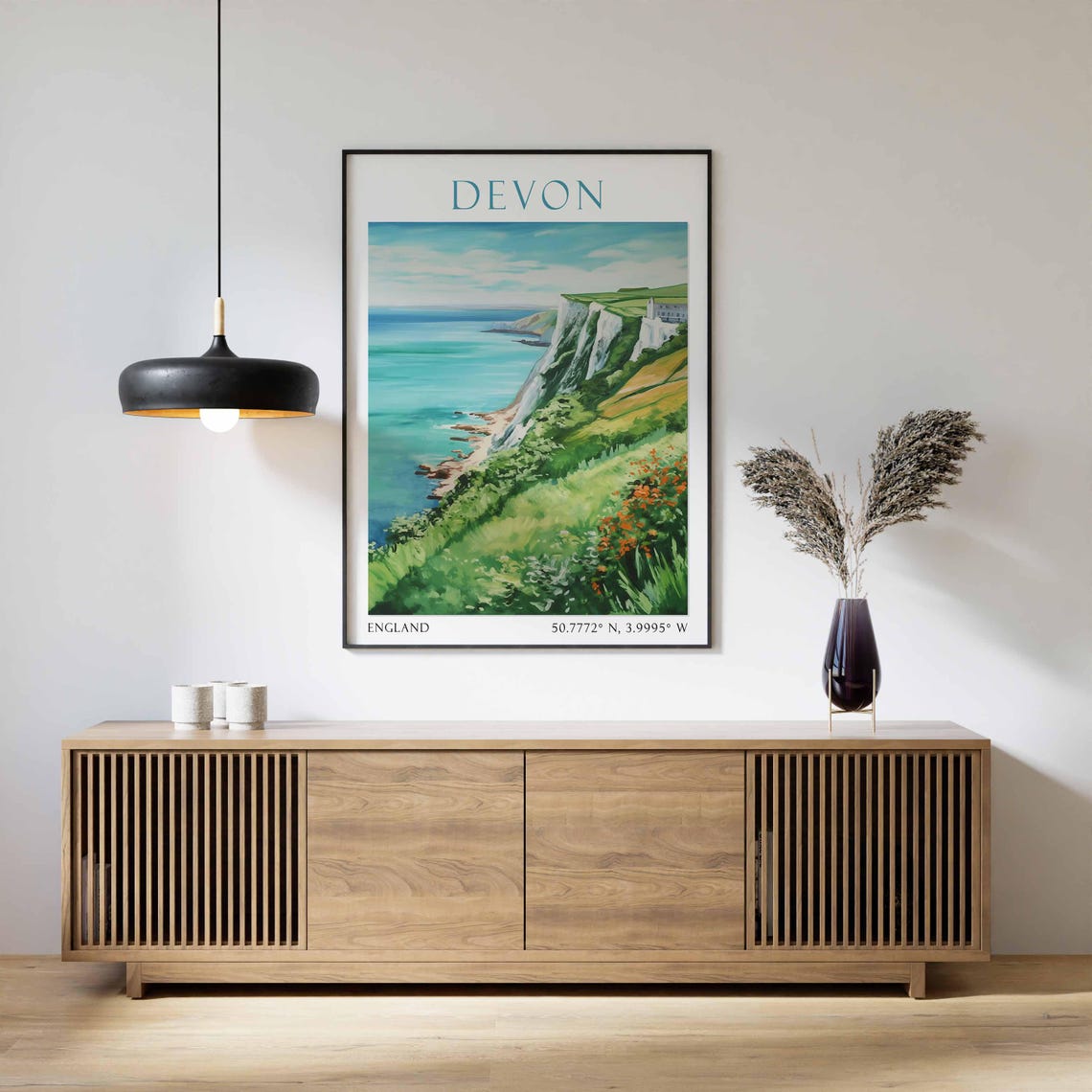 Devon Travel Poster, Devon Decor Gift - Image 2
