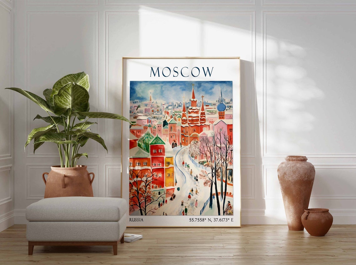 Moscow Travel Poster Moscow Travel Print Moscow Poster Moscow Travel Photo Moscow Wall Art Russia Travel - Image 2
