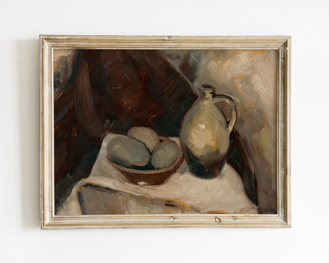 Kitchen Still Life Vintage Farmhouse Art Print
