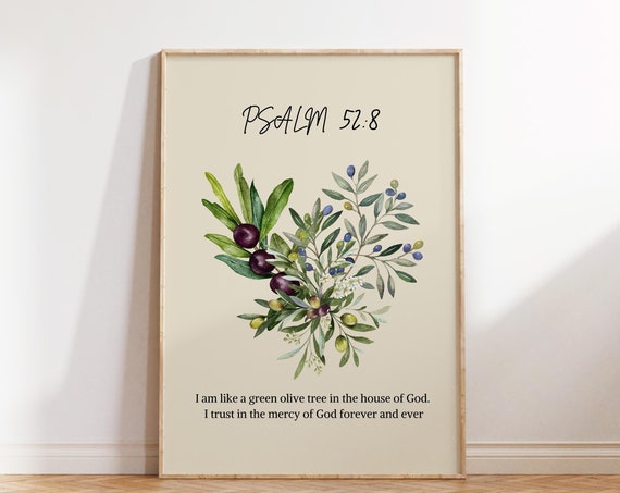 Christian Wall Art Print Psalms Scripture Christian Poster Bible Verse Wall Decor Art Gift For Christians