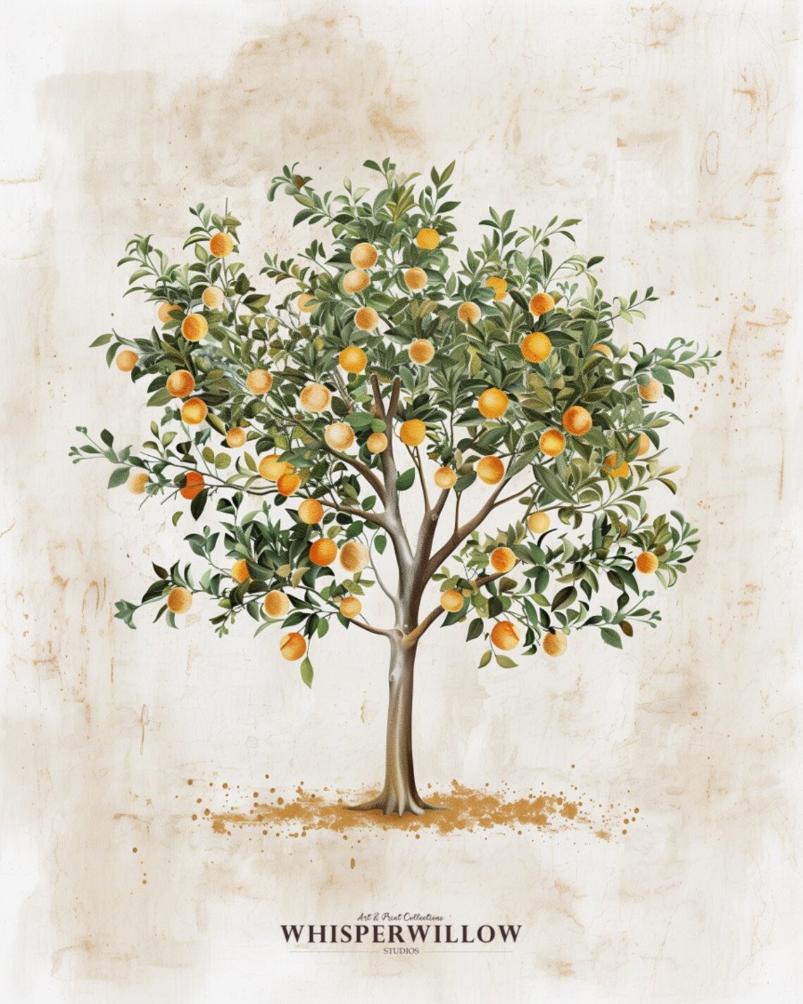 Orange Tree Watercolor Art Print, Kitchen Decor - Image 6