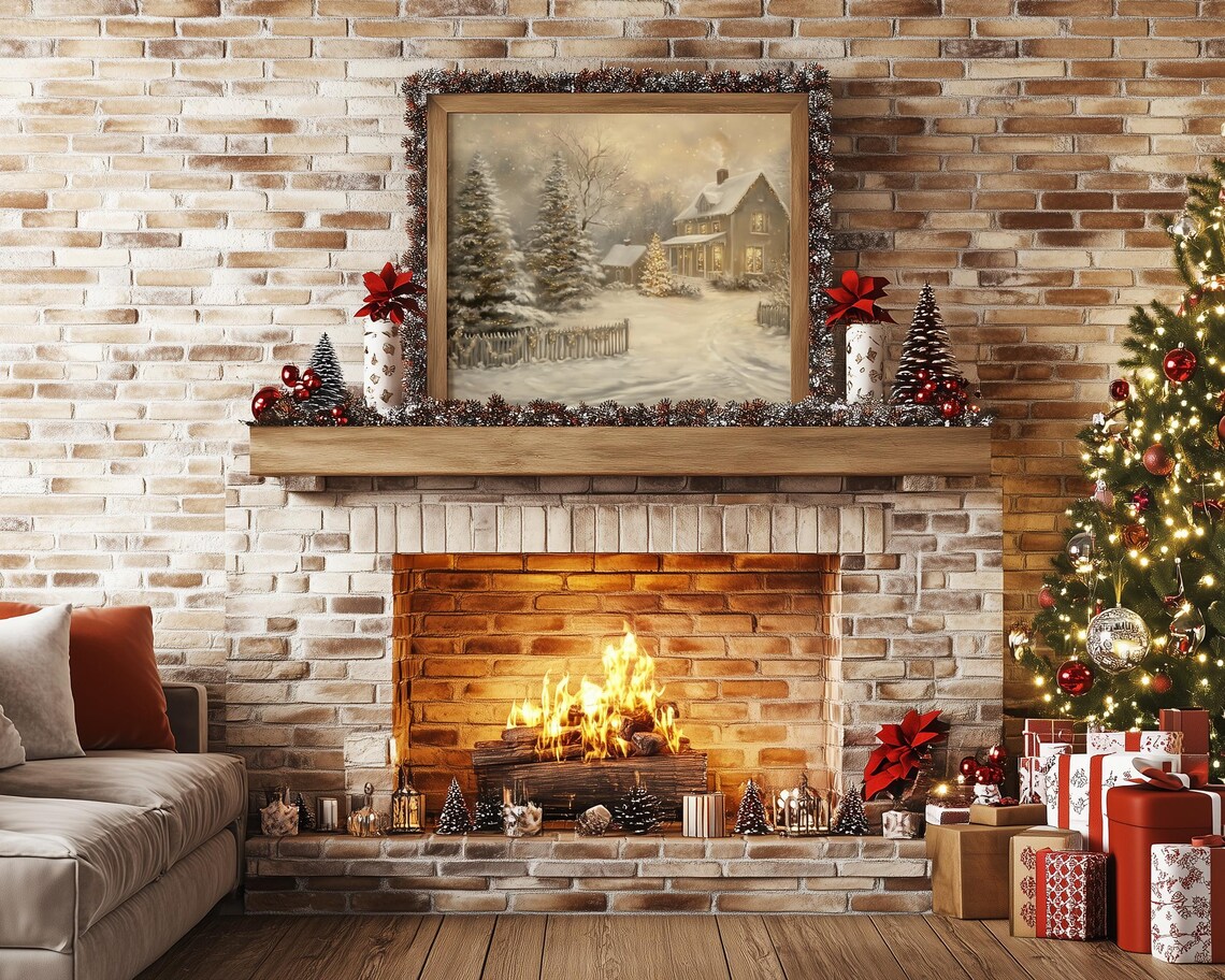 Enchanted Winter Cottage Wonderland Art Print - Image 3