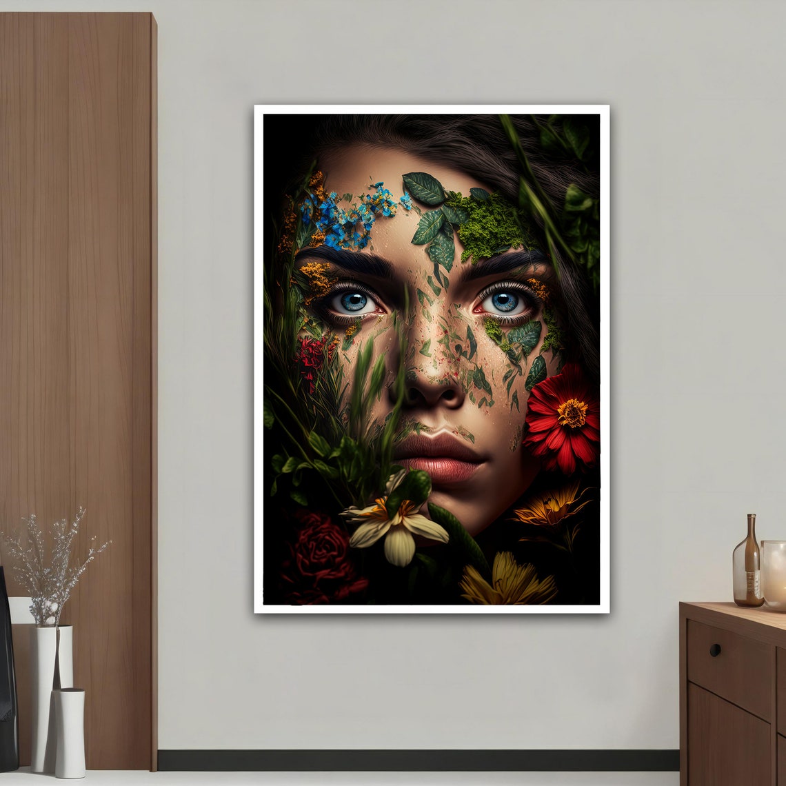 Woman In Nature Wall Art Colorful Modern Woman Print Colorful Woman Painting Feminine Woman Wall Decor - Image 4