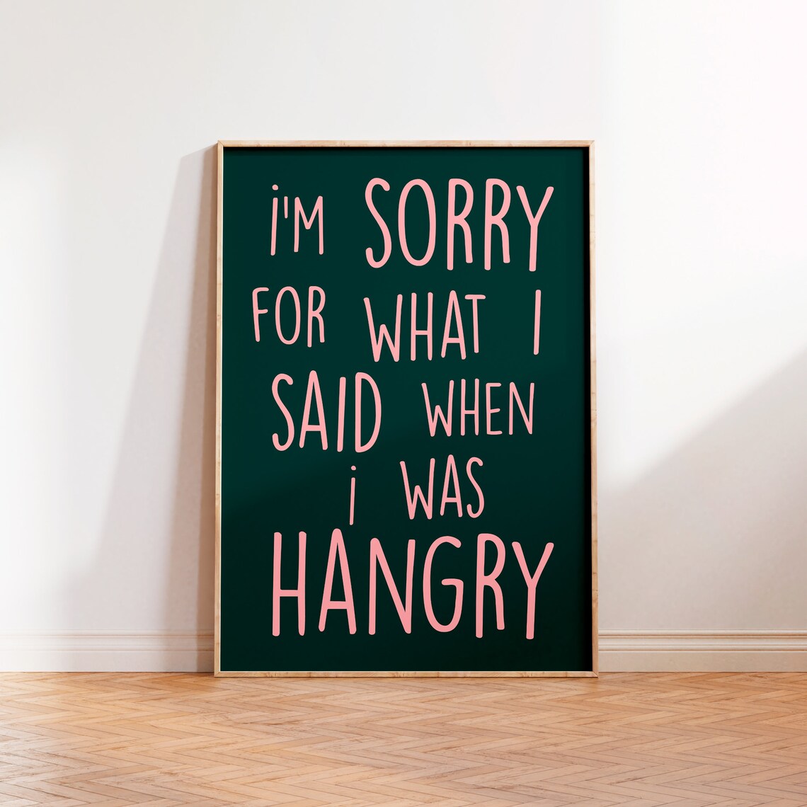 I'm Sorry for What I Said, Hangry Kitchen Poster