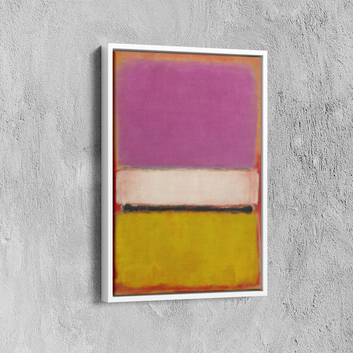 Mark Rothko Magenta Over Olive Color Field Abstract Art Poster - Image 6
