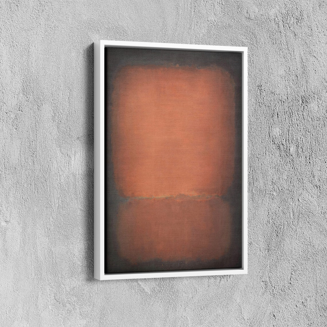 Mark Rothko Dark Field Over Rust Orange Moody Abstract Art Poster - Image 6
