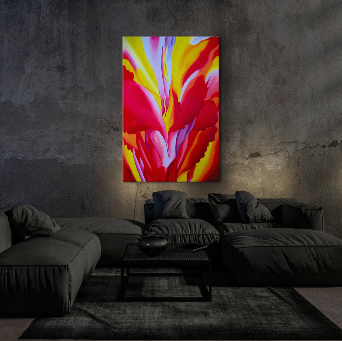 Georgia OKeeffe Light Of Iris Bold Floral Close Up Art Poster - Image 5