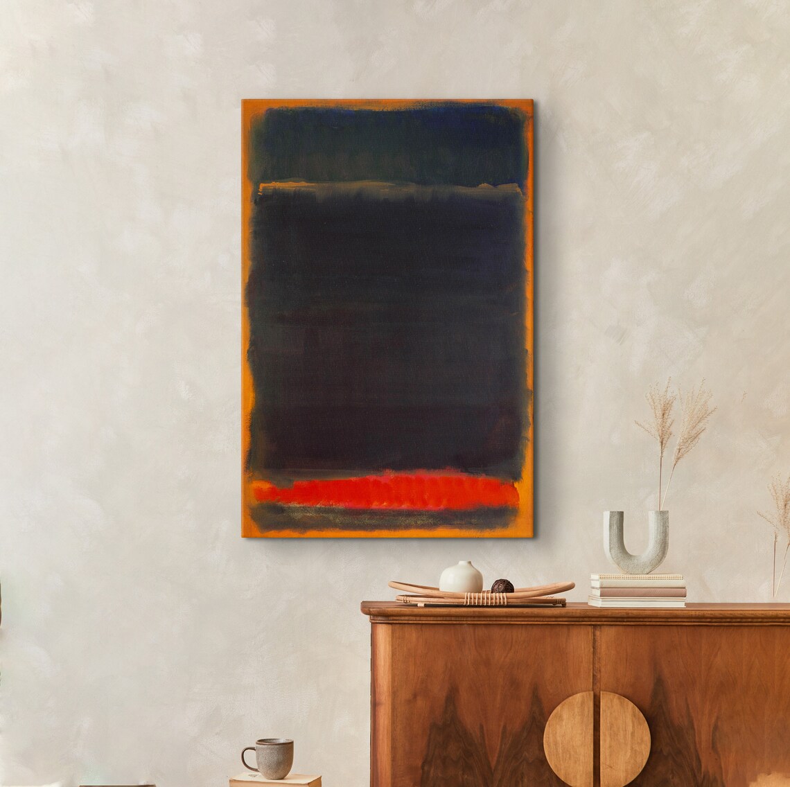Mark Rothko Orange Over Black Exhibition Poster - Image 4