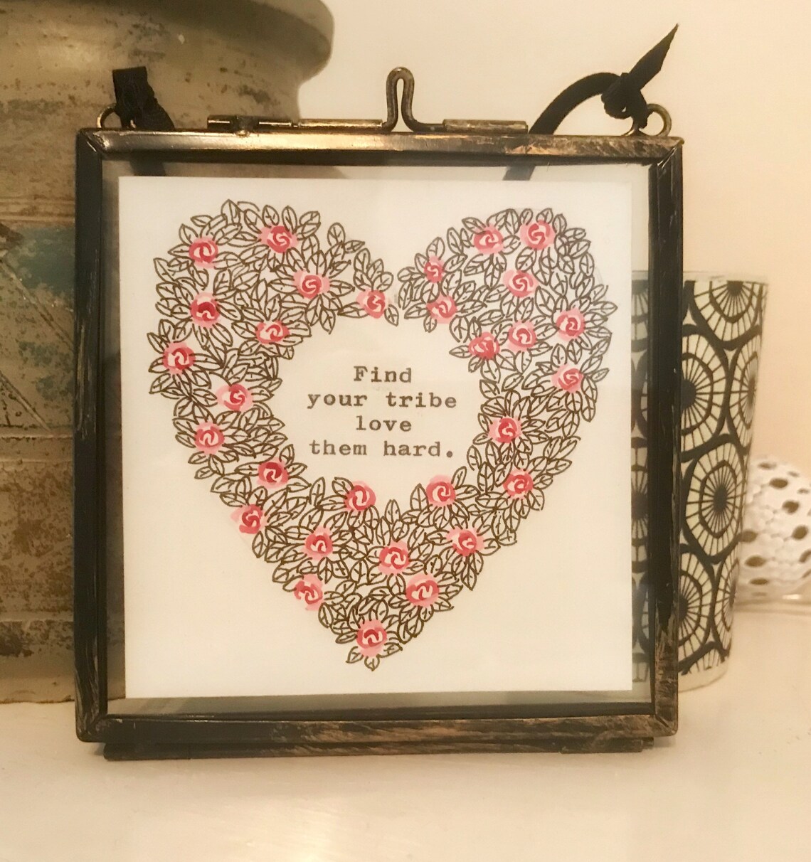 Find Your Tribe, Love Them Hard Art Print - Image 2