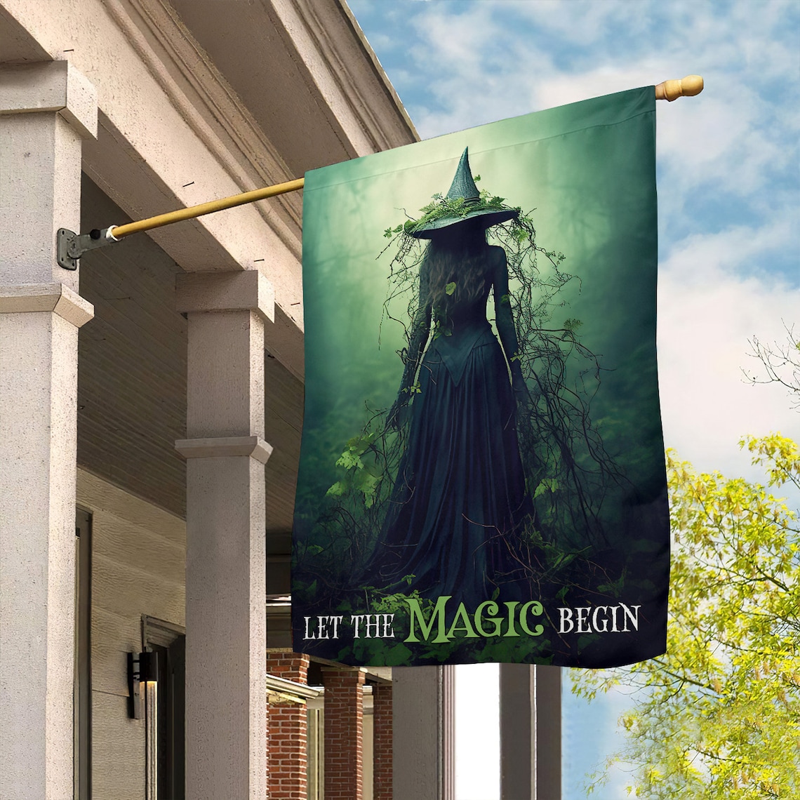 Witch Garden Flag, Bewitching Halloween Poster - Image 2