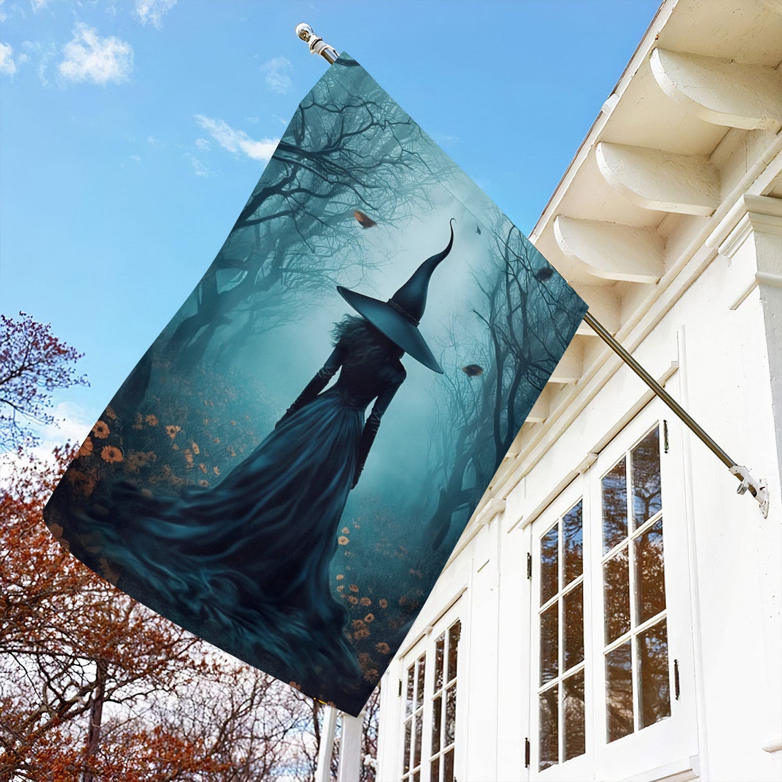 Witch Lovers House Flag, Halloween Gift - Image 5