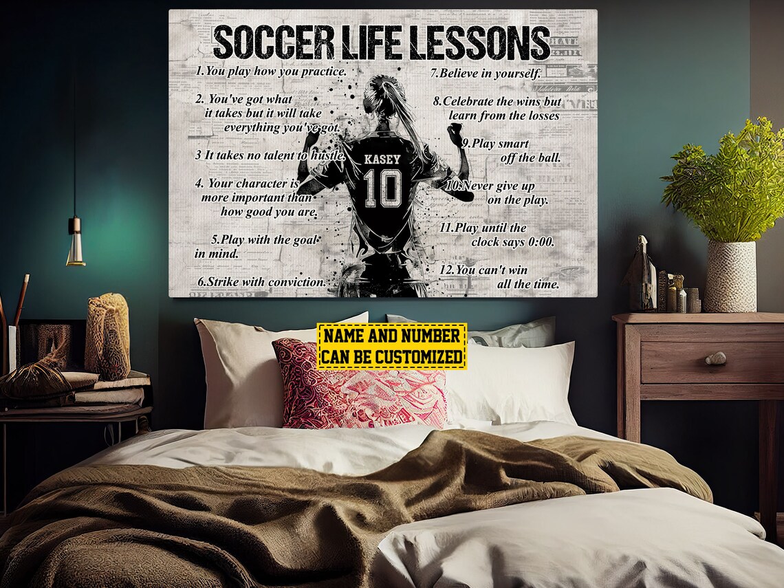 Soccer Life Lessons Personalized Art Print - Image 5