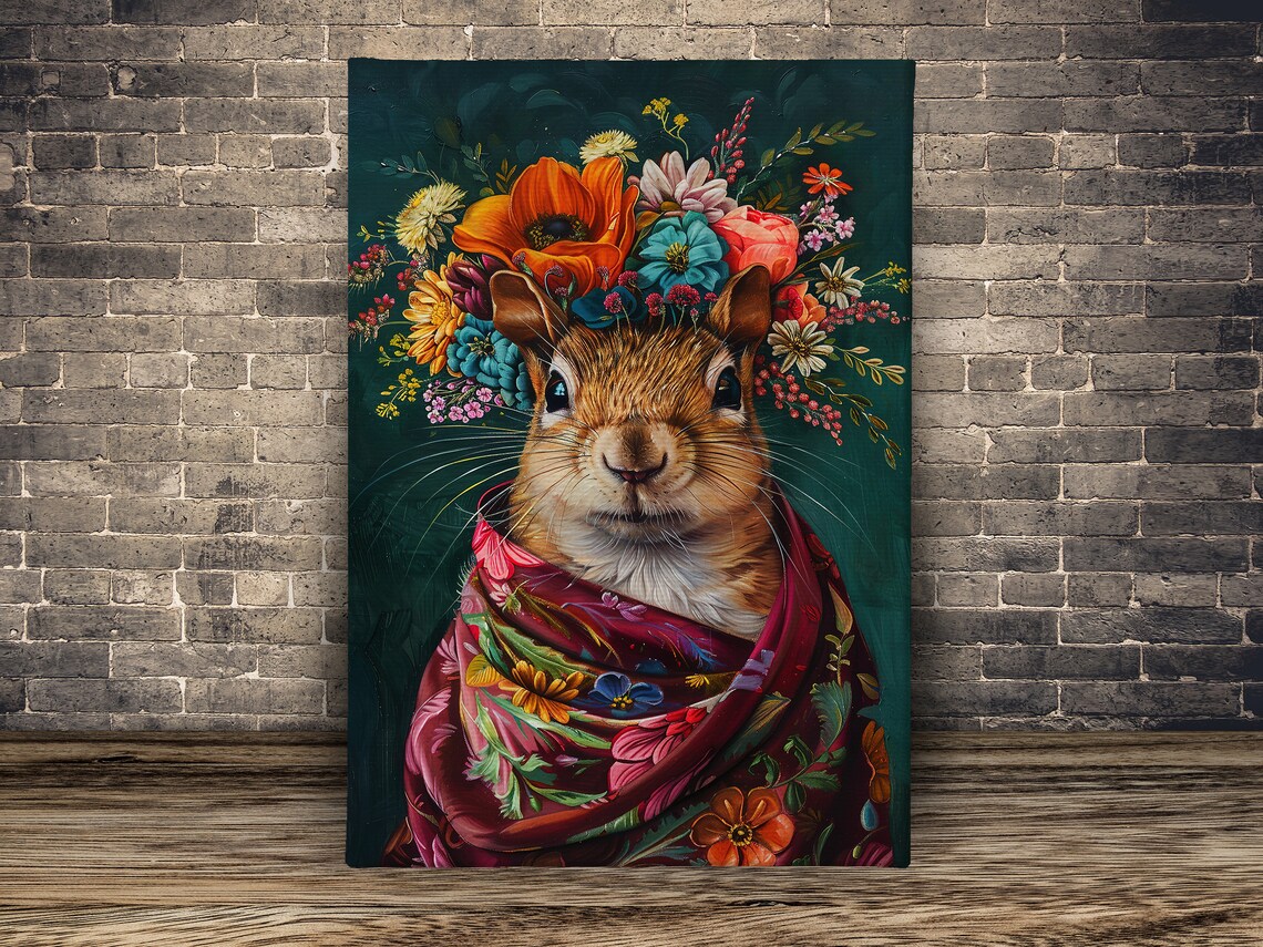 Vintage Squirrel Art Print, Animal Wall Art - Image 2