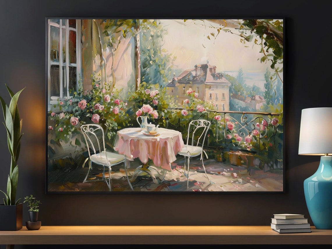 Vintage Flowers Garden Painting Flowers Art Print Cottage Flowers Flowers Garden Poster Flowers Wall Art