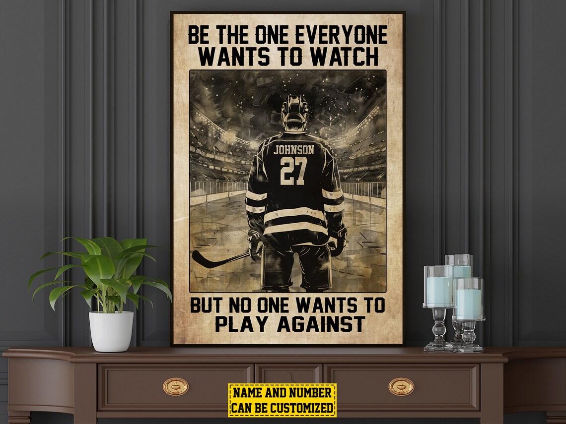 Hockey Motivation Personalized Poster Print, Gift - Image 4