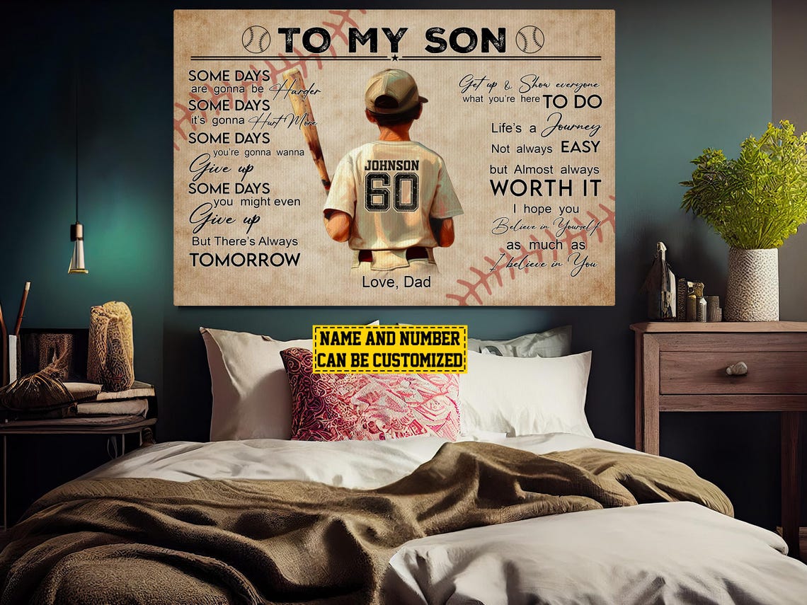 Baseball to My Son, Custom Gift for Son - Image 5