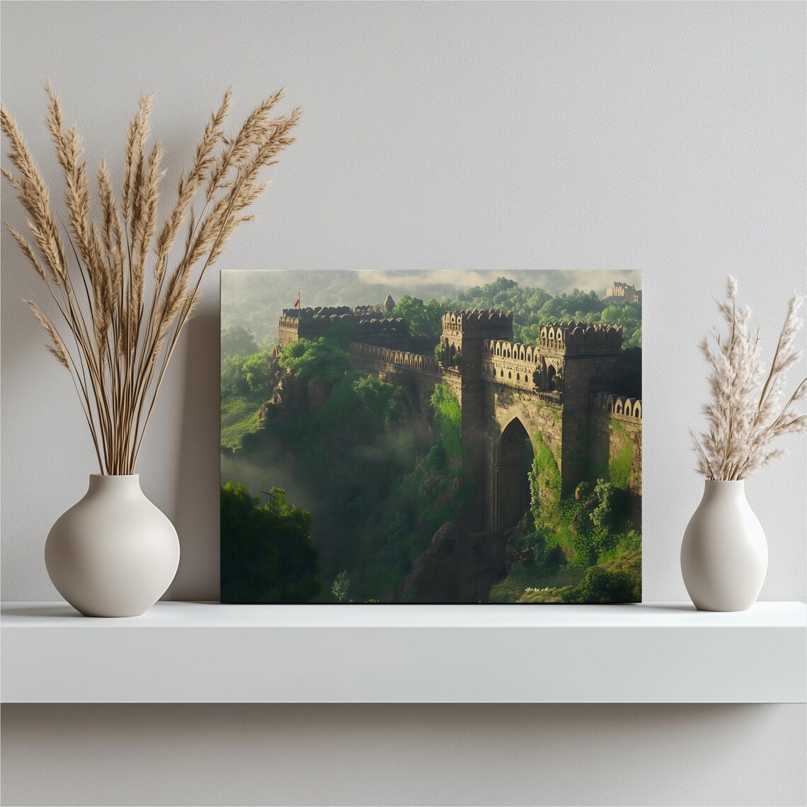 Rohtas Fort Pakistan Historic Hilltop Castle Stone Wall Poster
