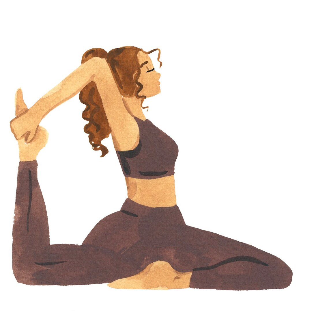 Woman Yoga Minimalist Art Print, Yoga Decor - Image 4