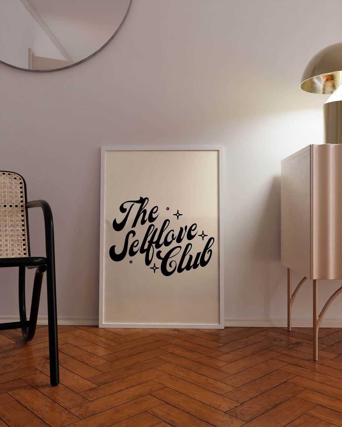 Selflove Club Retro Wall Art Print, 70s Style - Image 2