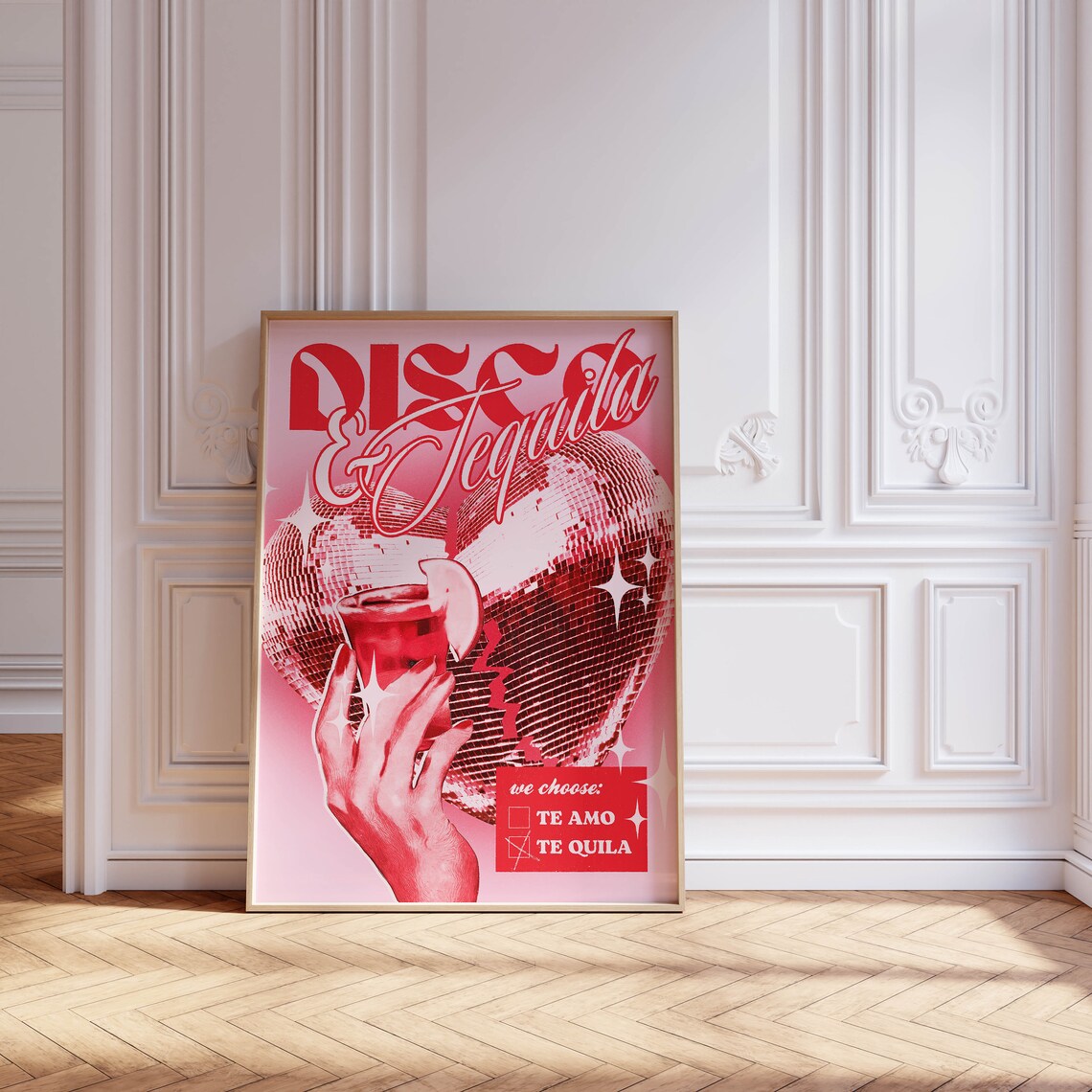 Disco Ball Y2K Trendy Art Print, Funky Decor - Image 2