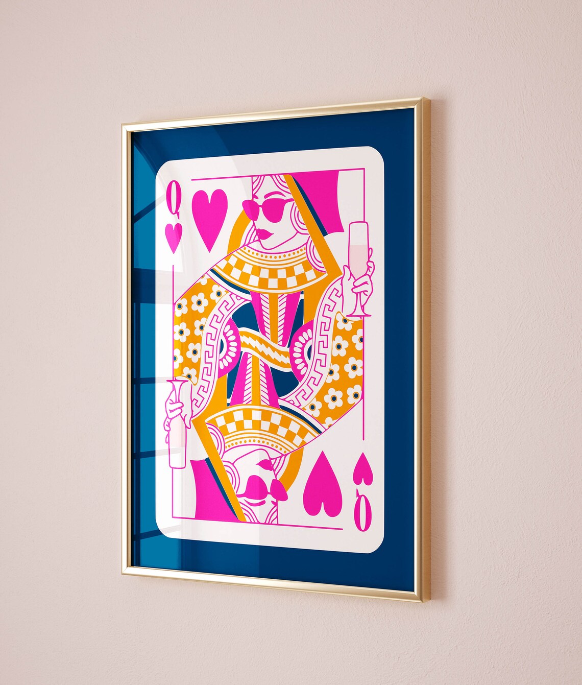 Queen Of Hearts Maximalist Retro Poster, Dorm Decor - Image 3