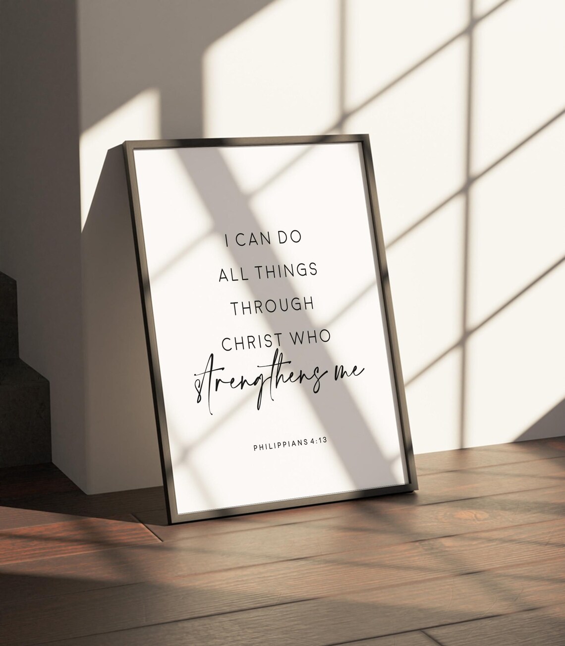 I Can Do All Things Through Christ Verse Art Print - Image 2