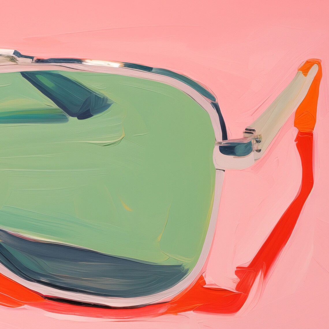 Retro Sunglasses Print, Maximalist Dorm Room Decor