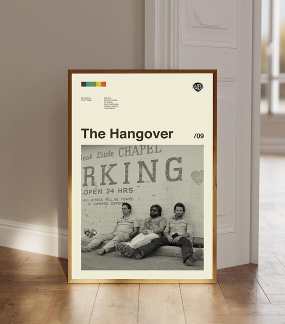 The Hangover 2009 Movie Minimalist Mid Century Modern Art Poster