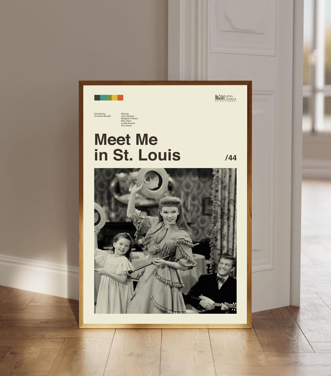 Meet Me in St Louis 1944 Judy Garland Musical Retro Fan Art Poster