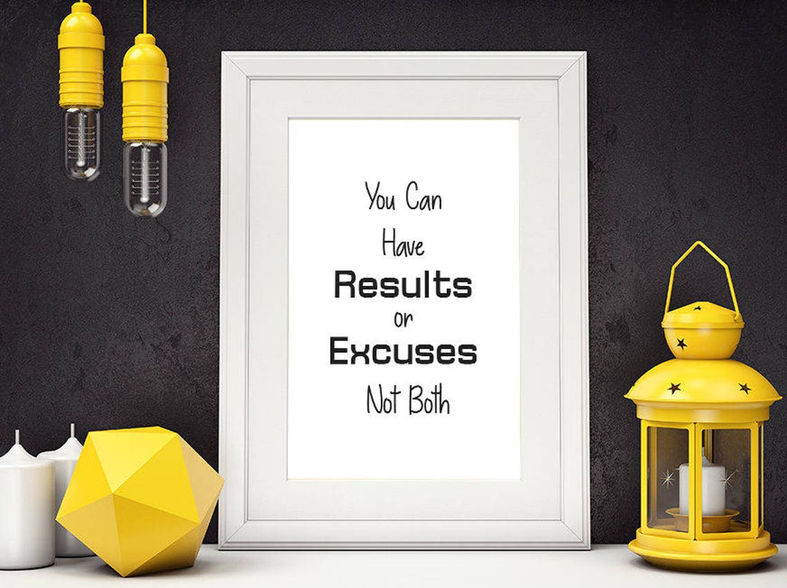 You Can Have Results Or Excuses Not Both Fitness Motivation Inspiring Wall Art Gym Decor Motivational Print Fitness Gift Fitness Poster - Image 2