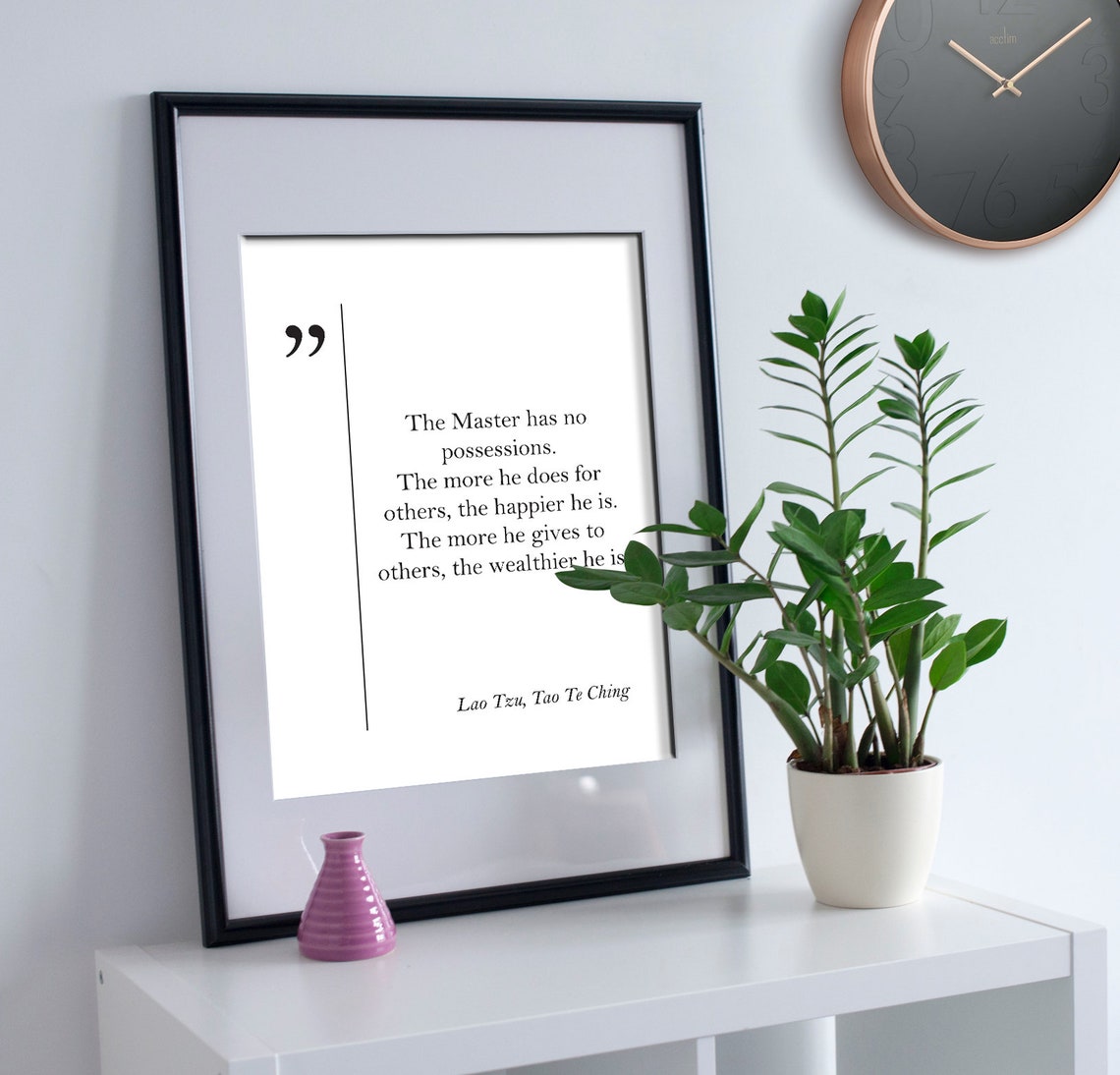 Lao Tzu Tao Te Ching Master Wisdom Quote Minimalist Wall Decor Poster - Image 2