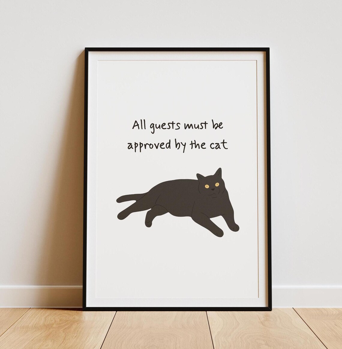 Funny Cat Quote, Cat Lover Welcome Door Sign