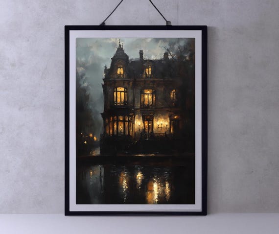 Gothic Architecture Dark Academia Wall Art Dark Cottagecore Prints Moody Victorian Art Gothic Decor Wall Art Witchy Wall Art