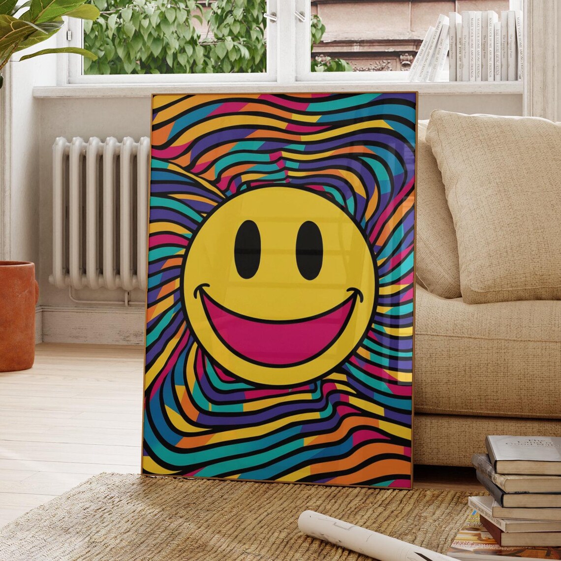 Acid House 90s Rave Inspired Travel Poster