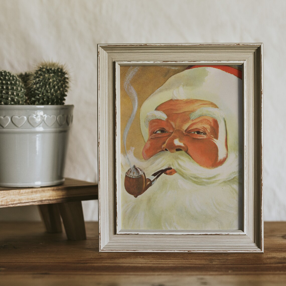 Santa Claus Painting Christmas Wall Art Print - Image 3