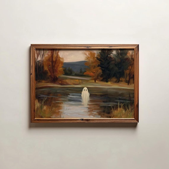 Ghost Print, Halloween Autumn Decor