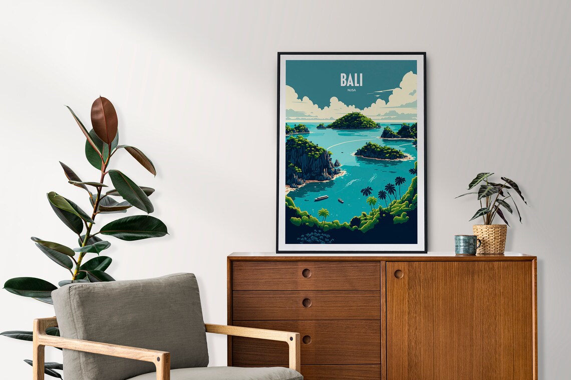 Bali Travel Poster, Indonesia Destination Art Print - Image 2