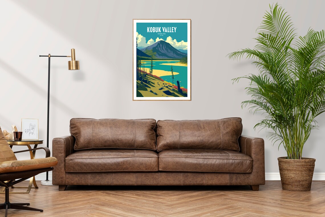 Kobuk Valley National Park Winding River Spruce Vintage Travel Poster - Image 3