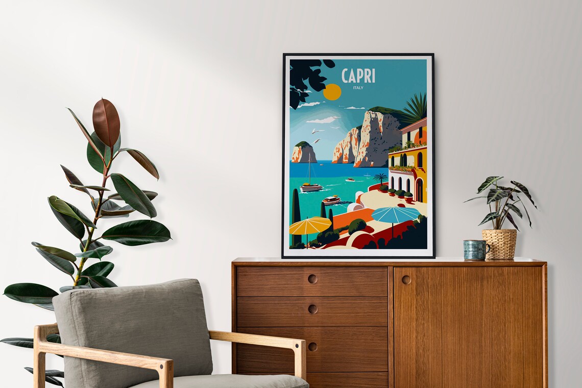 Capri Travel Poster, Italy Destination Print - Image 3