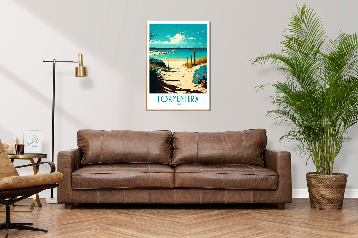 Formentera Travel Poster, Place-Name Wall Art - Image 2