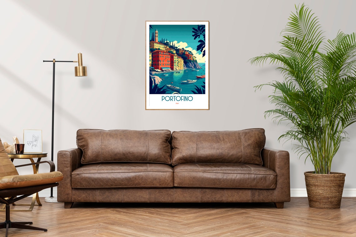 Portofino Portofino Poster Portofino Print Italian Riviera Italy Poster Portofino Italy Portofino Art Portofino Wall Art - Image 3