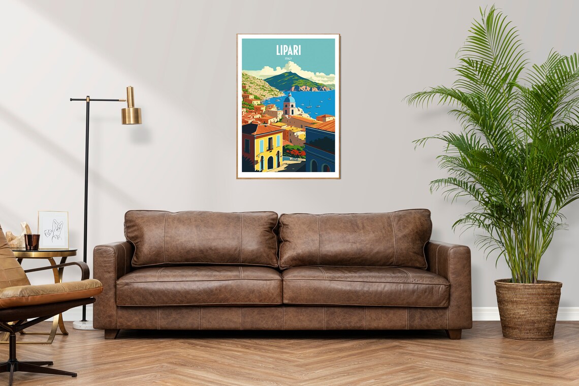 Lipari Travel Poster, Place-Inspired Wall Decor - Image 2