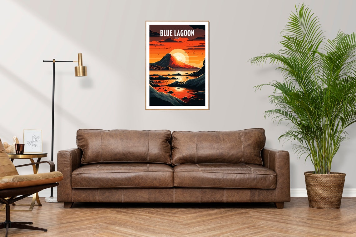 Blue Lagoon Iceland Travel Print Iceland Travel Art Blue Lagoon Travel Print Iceland Landmark Print Blue Lagoon Travel Poster - Image 3
