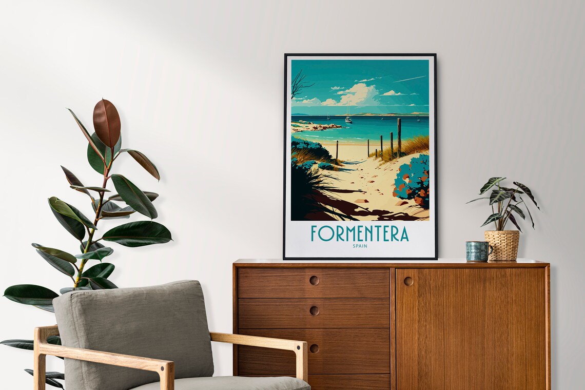 Formentera Travel Poster, Place-Name Wall Art - Image 3