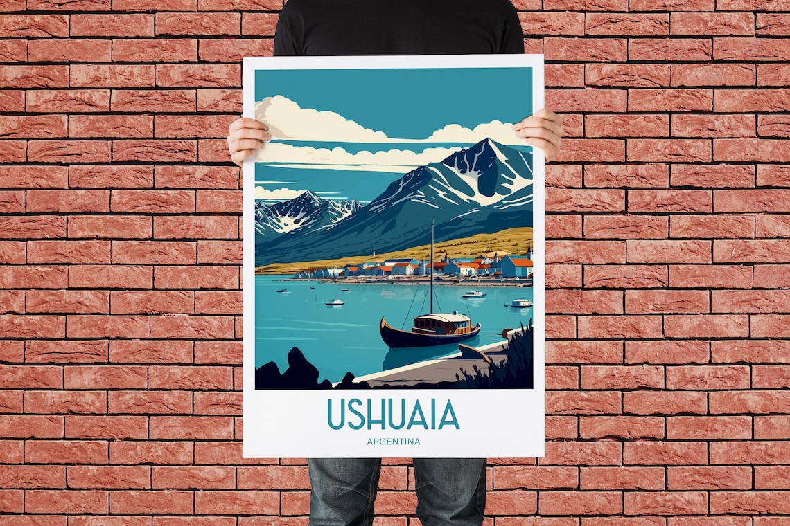 Ushuaia Argentina Travel Poster, Tierra Del Fuego - Image 3