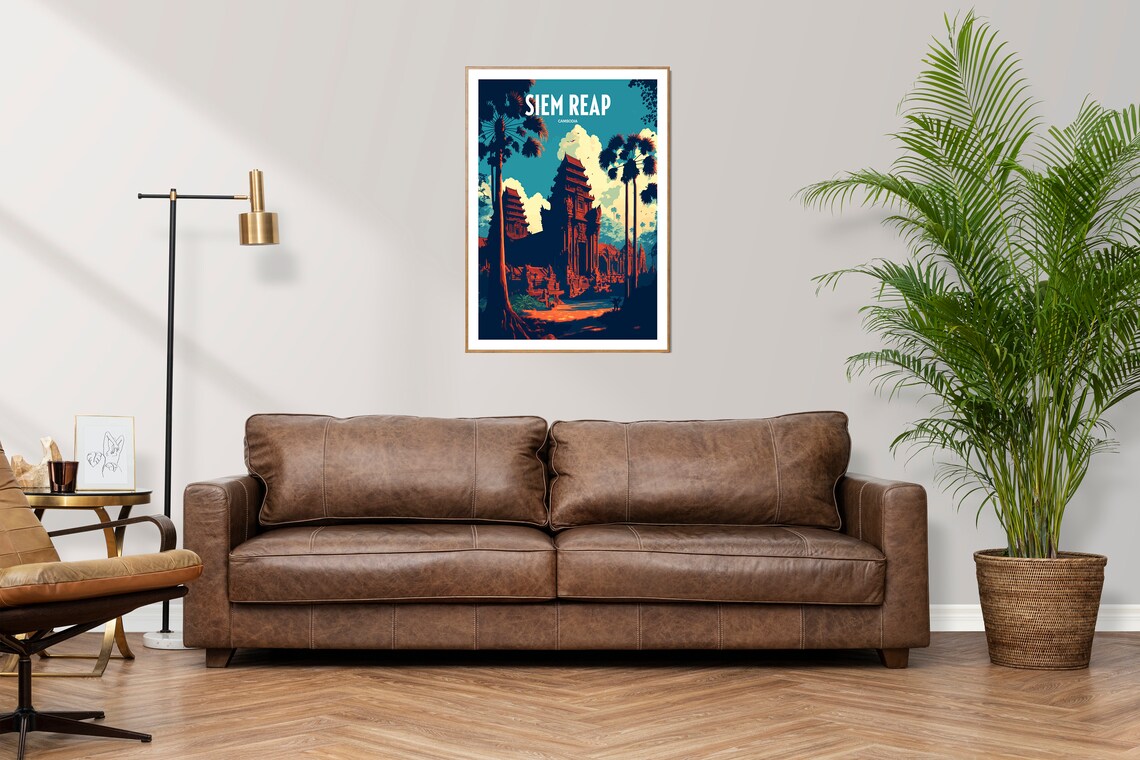 Siem Reap Cambodia Angkor Wat Travel Poster - Image 2
