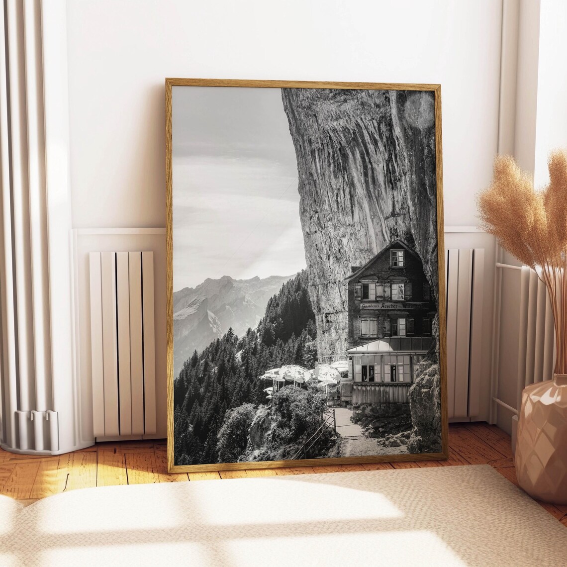 Aescher Guesthouse Appenzell Swiss Alps Travel Poster - Image 4
